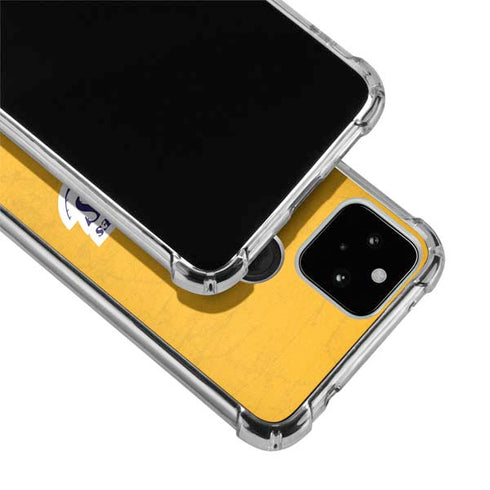 NBA Los Angeles Lakers Distressed Google Pixel 5a 5G Clear Case